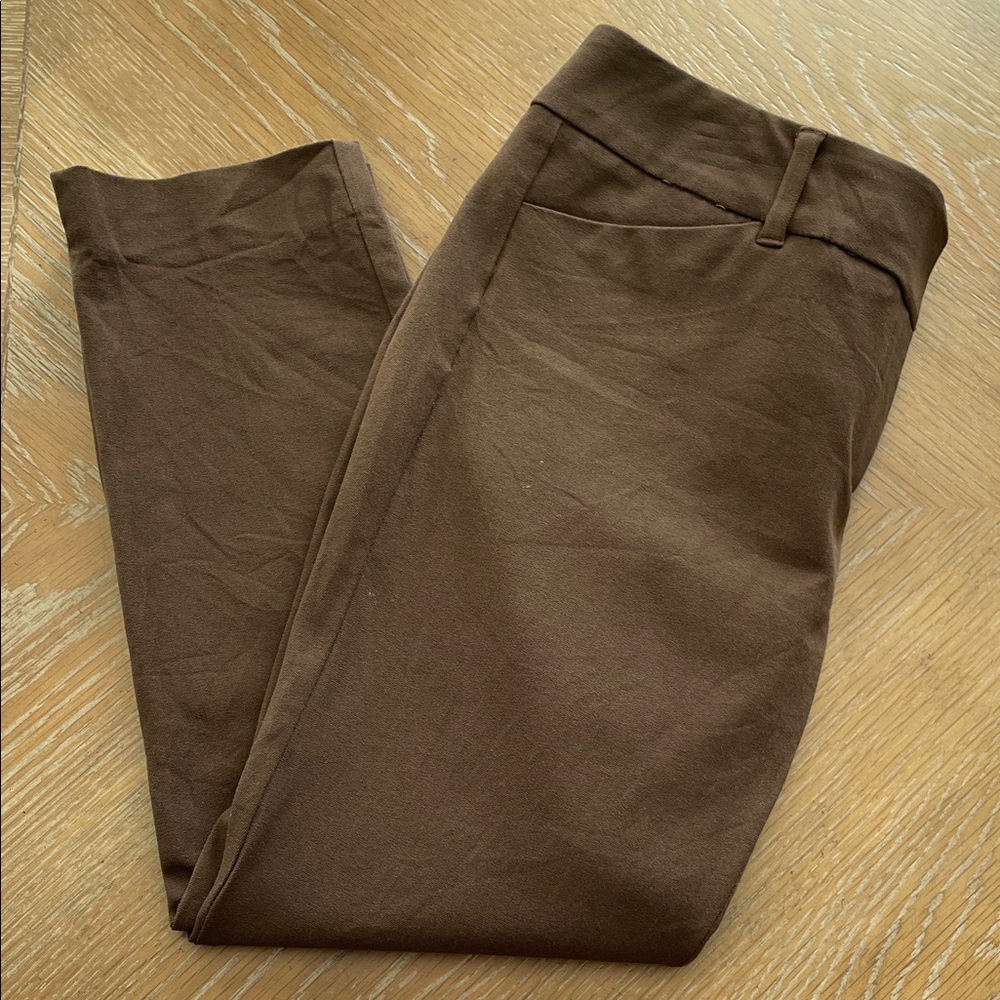 NY&C Chocolate Brown Ankle Pants